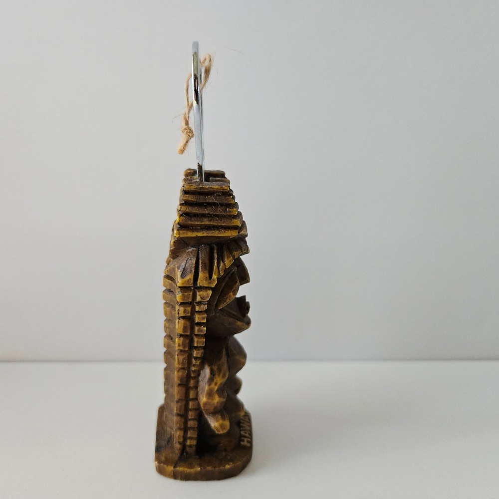 Vtg Hawaii Tiki God Bottle Opener Souvenir - Tribal Resin Bar Decor Collectible - Picture 6 of 8